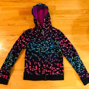 AEROPOSTALE GIRLS POKA DOT HOODIE 🦄🖤🔥